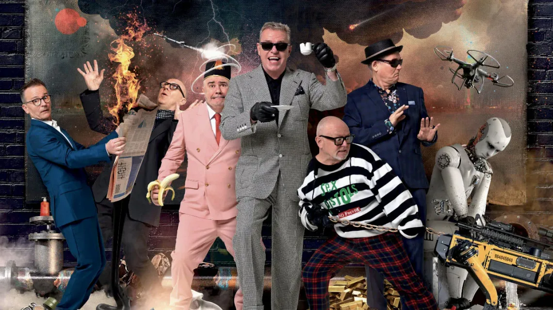 A photo of the band, Madness.